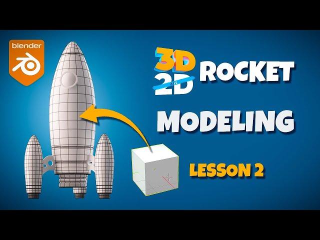 Blender Beginner Tutorial - Part 2 (Modeling Rocket)