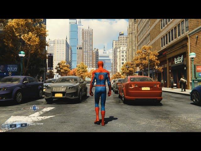 Marvel's Spider-Man (2018) - Open World Free Roam Gameplay (PS4 HD) [1080p60FPS]