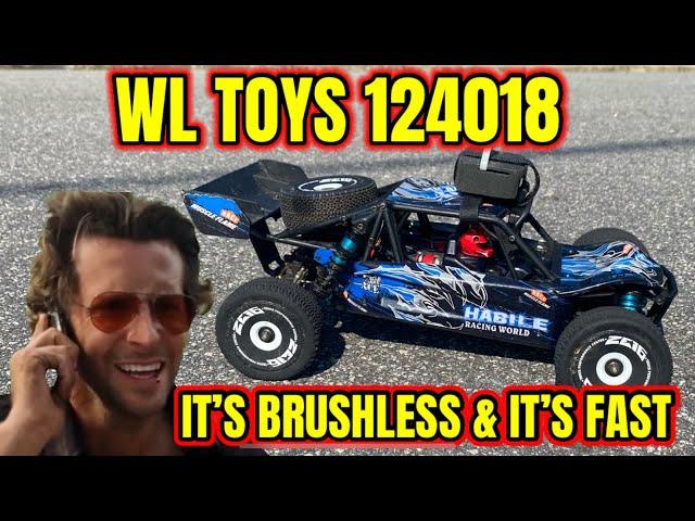 WL Toys 124018 Brushless Conversion 2s & 3s Top Speed Test