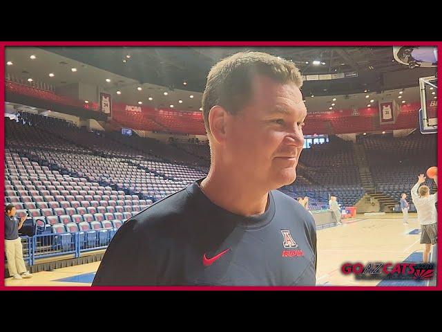 Coach Tommy Lloyd previews Arizona's upcoming trip to USC & UCLA | GOAZCATS.com video