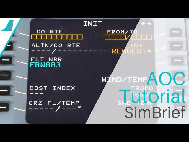 FBW Tool-Tips | SimBrief Tutorial