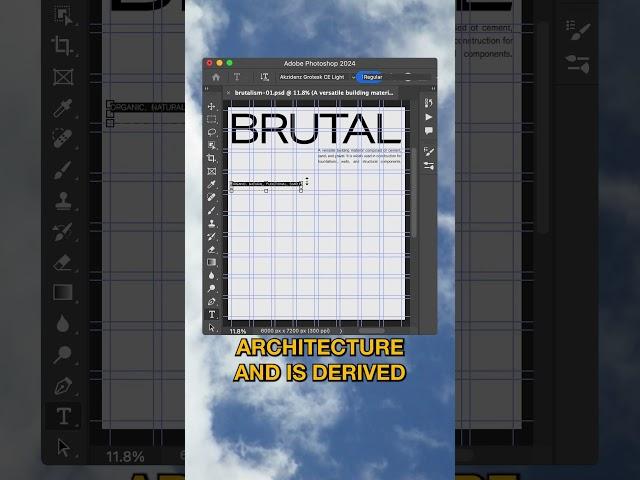 How to Make Brutalism Designs in Photoshop | Graphic Design 101 #shorts #Photoshop