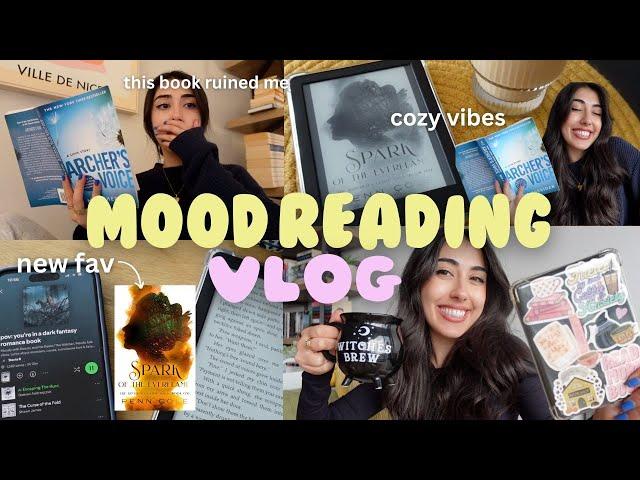 cozy mood reading vlog + new fav fantasy romance on kindle unlimited🩷*spoiler free*