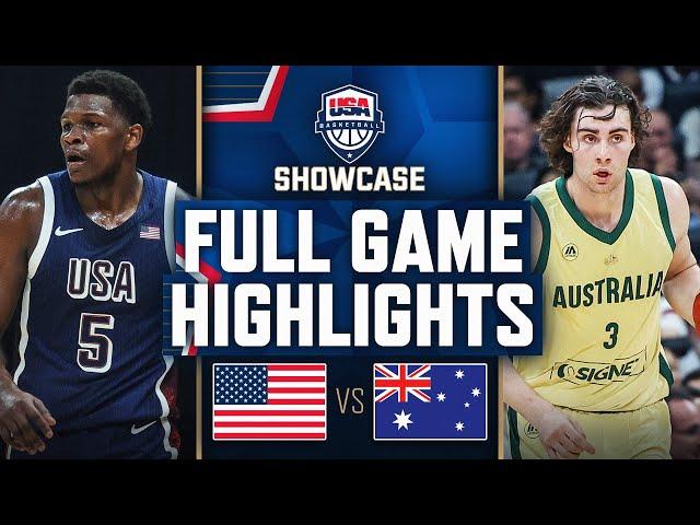 AUSTRALIA vs USA | USAB SHOWCASE | FULL GAME HIGHLIGHTS | July 15, 2024