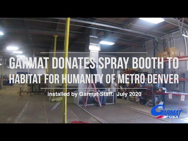 Garmat Donates a Spray Booth to Habitat for Humanity