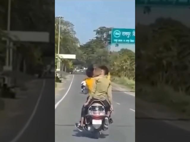 kiss on moving scooty in Rampur in Viral video #viral #shorts  Viral Virat