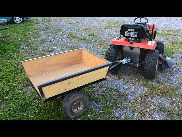 Lawn tractor trailer build