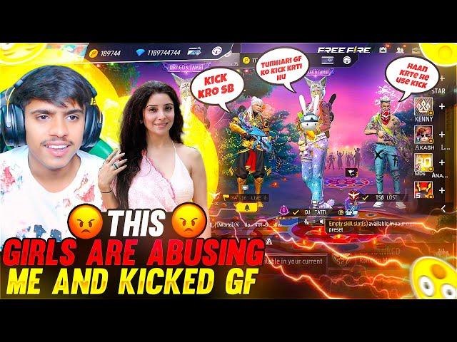 ANGRY YOUTUBER PRANK ON CUTE GF BF STREAMER THEY KICK ME FROM GROUP - FREE FIRE