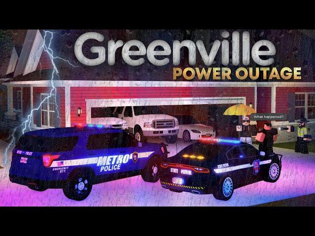 Power OUTAGE during THUNDER STORM! (+COPS CALLED for trespasser) - Roblox Greenville Roleplay Series