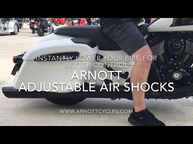 Confidently Control Your Motorcycle While Stopped or For Parking with Arnott Air Suspension