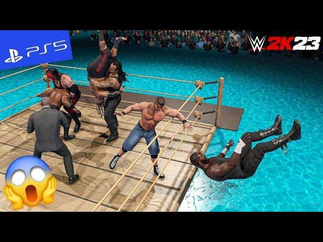 WWE 2K23 - 30 Man Water Royal Rumble Match | PS5" [4K60]