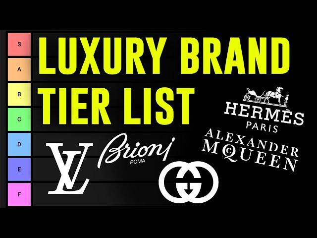 BRUTALLY HONEST Luxury Brand Tier List