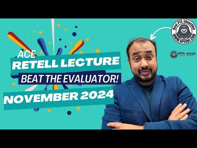 Retell Lecture: New Strategy to Outperform a Human Evaluator