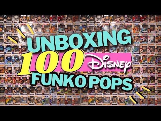 WORLD RECORD LARGEST DISNEY FUNKO POP UNBOXING! 100 FUNKO POPS FOR 100 YEARS OF WONDER CELEBRATION!