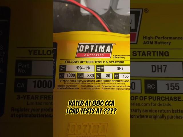 OPTIMA Battery Load Test