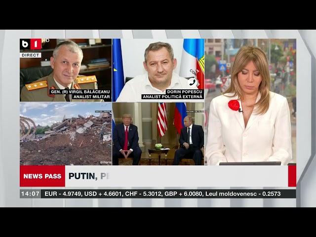 NEWS PASS CU LAURA CHIRIAC. PLANUL LUI PUTIN ȘI TRUMP PENTRU UCRAINA. MAIA SANDU PIERDE UN ALIAT. P3