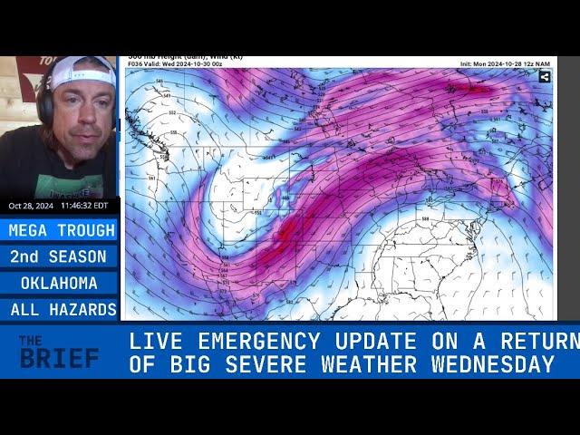 LIVE EMERGENCY UPDATE ON RETURN OF SEVERE WEATHER TO #TORNADO ALLEY