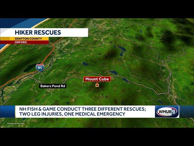 NH Fish & Game rescues three separate hikers in one day