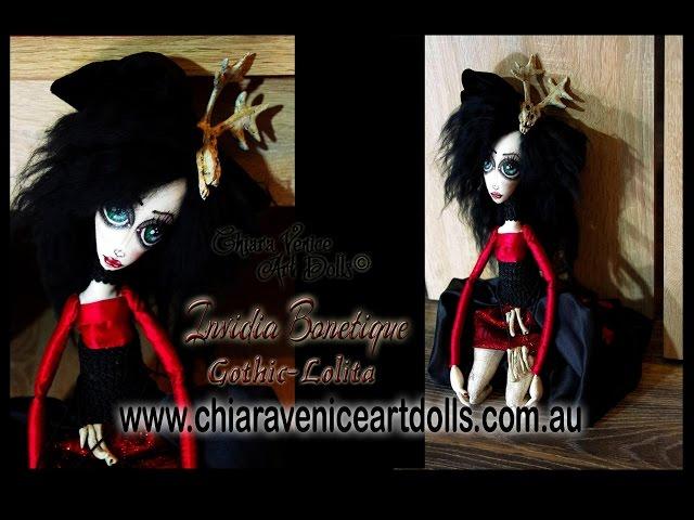 Gothic Lolita OOAK Art Doll - Invidia Bonetique