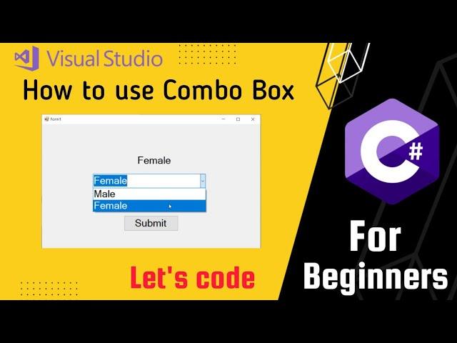 How to use Combo box in Visual Studio | C#.net | Imesh lk