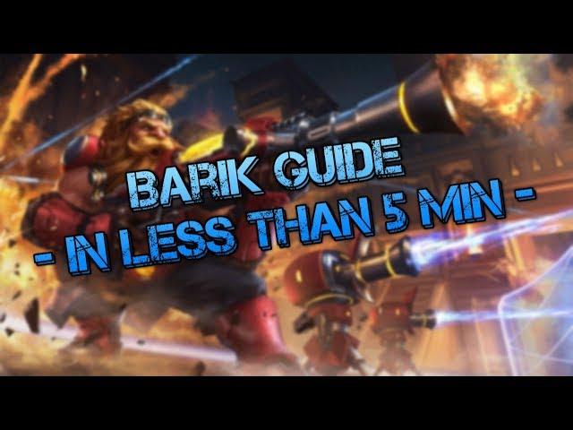 Barik Guide in *LESS* Than 5 Minutes - Paladins Guide by KawaiiSeed