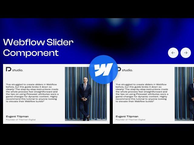 Creating Static and Dynamic Sliders Using Webflow's Slider Component