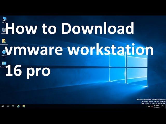 How to Download vmware workstation 16 pro # Video 1