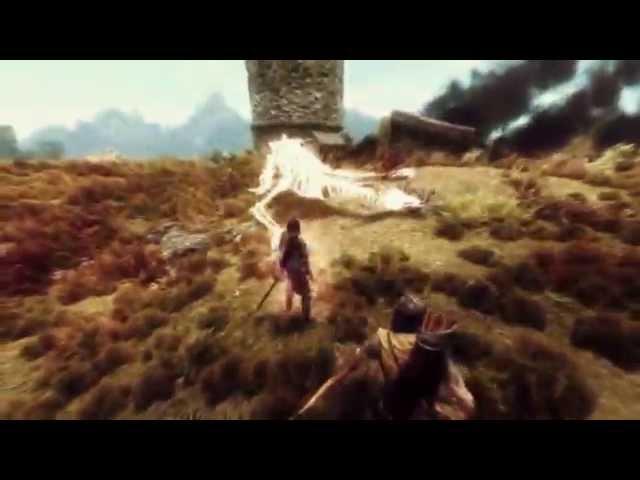 Skyrim - Mod Test - Elemental Dragons - Thyra Blackthorn vs Mirmulnir