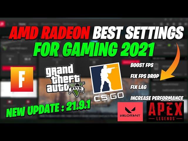 AMD Radeon Software New update 21.9.1 (2021 FOR Best Setting Gaming)