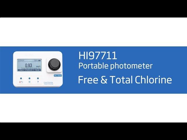 Hanna Instruments HI97711 Free and Total Chlorine Photometer