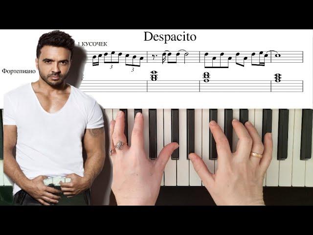 ДЕСПАСИТО на пианино. НОТЫ. Despacito Luis Fonsi.