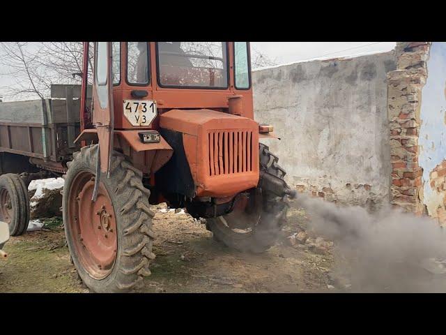 ЗАПУСК ТРАКТОРА В МОРОЗ ХТЗ Т-16