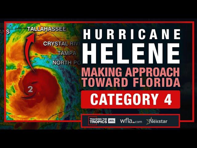 #BREAKING: HELENE UP TO CATEGORY 4 | Major Hurricane Reaches Tampa Bay, Q&A on Tracking the Tropics