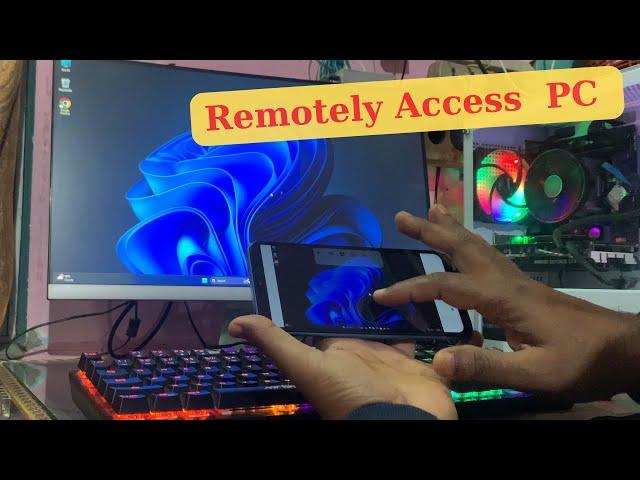 How to Remotely Connect Your Pc on Your Mobile And Control Your Pc with Your Mobile Wireless!!