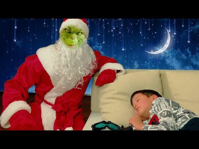 Grinch and christmas gifts of Den