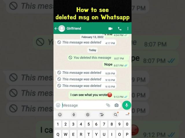 How to Read Deleted Whatsapp Messages - Whatsapp useful tips