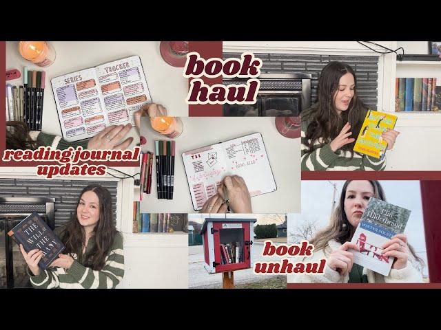 ULTIMATE BOOK VIDEO *book haul, book unhaul, & reading journal updates*