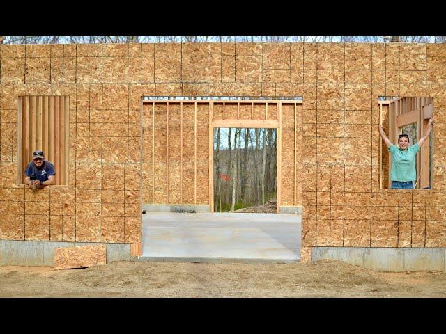 Building our dream garage: OSB Sheathing Installation - Exterior Walls