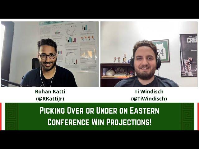 Picking over or under on Eastern Conference win projections!