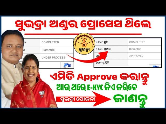 Subhadra yojana under process problem | Subhadra yojana approved | Subhadra yojana biometric problem