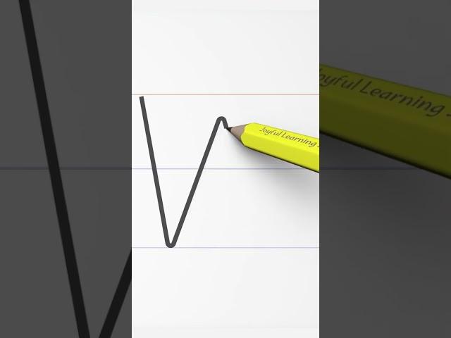 Letter W writing Practice for Kids #W, #alphabets #funandlearning  #kidseducation #englishletters