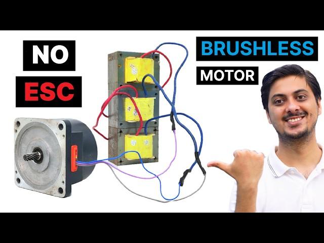 Make 3 Phase Supply from UPS Transformer | Run Brushless DC Motor without ESC | BLDC Motor