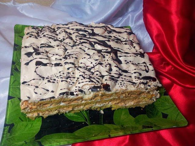 Торт - Воздушный Сникерс (Cake - Air Snickers). Торт-безе