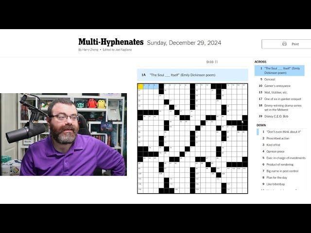 Learning Crossword Week 33 | NYT Crossword Sunday Dec 29th, 2024