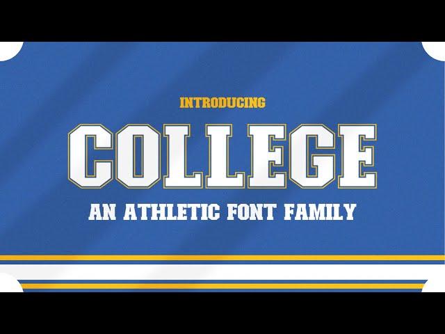 College Font | Display Font | Groovy Font | Retro Font | Download Free Font | Vintage Font