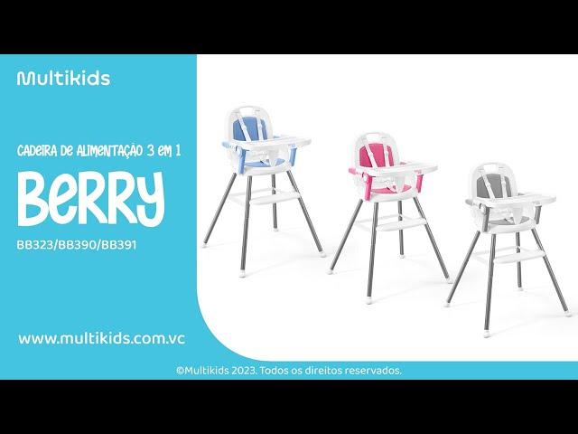 Cadeira de Alimentação 3 em 1 Berry | Multikids