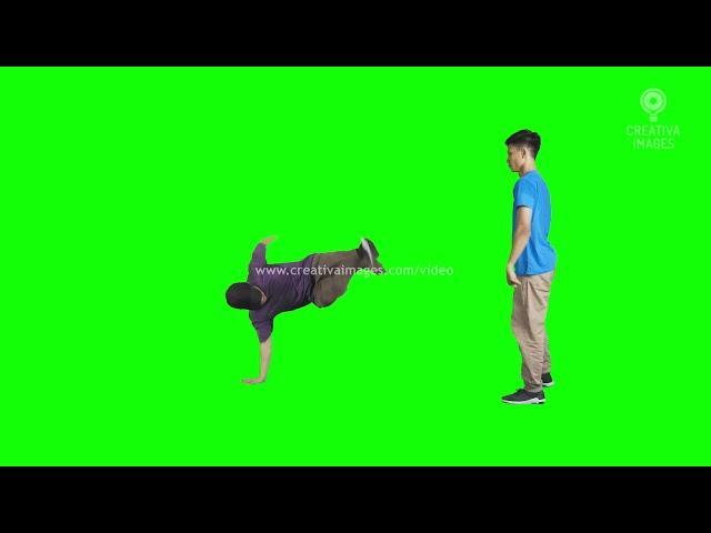 Breakdance Battle on Green Screen | Royalty Free Dancing Footage (Part 1)