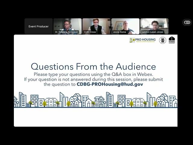 HUD PRO Housing Webinar 4