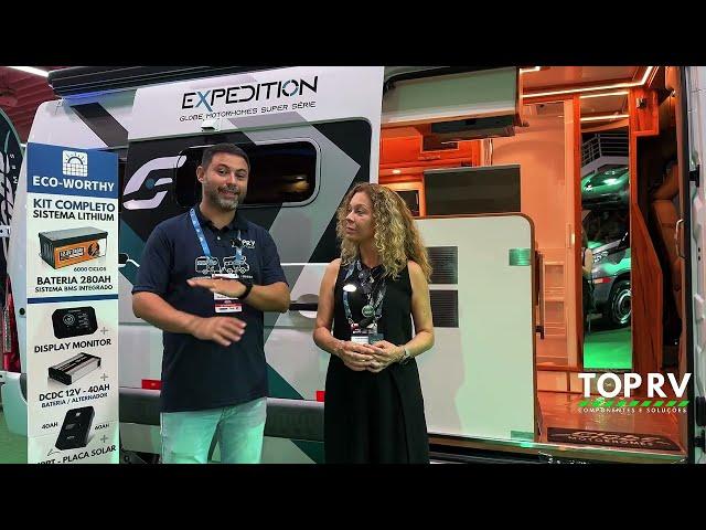 Motorhome com bateria de litio e sistema Diesel 100% Autonomo – Expedition Globe Motorhomes