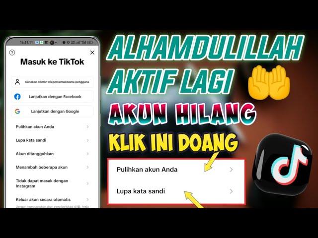 Tanpa Banding! CARA MENGEMBALIKAN AKUN TIKTOK YANG TERHAPUS KARENA LUPA SANDI